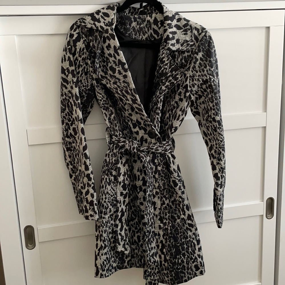 Animal print rain jacket